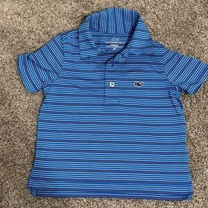 Vineyard Vines Boys Toddler 2T Res White Blue Striped Polo Skirt Kids